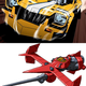 Even now, I can’t figure out which one’s cooler. Trans Am courtesy of Oppositelock; Swordfish II courtesy of macross2.net